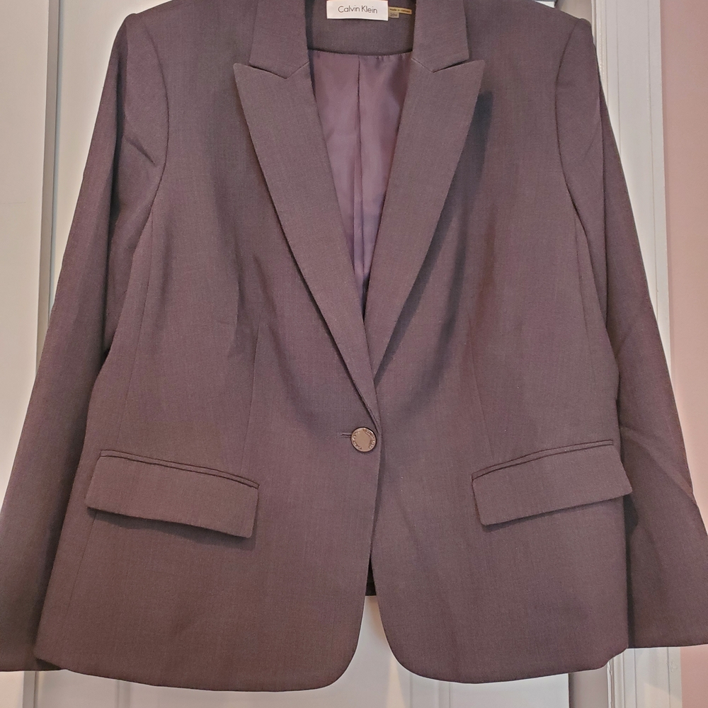 Calvin Klein Women's Charcoal Blazer